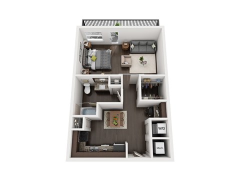S3 floor plan at Civic at Frisco Square Apartments, Texas